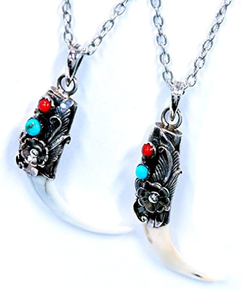 Amazon | インディアンジュエリー 牙 牛 骨 天然石 ターコイズ 珊瑚 Amazon | インディアンジュエリー 牙 牛 骨 天然石 ターコイズ 珊瑚